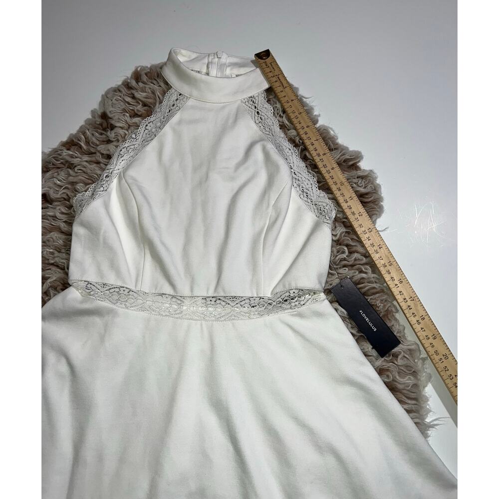 Lulus women’s New white halter reach out my hand skater dress - Picture 8 of 15